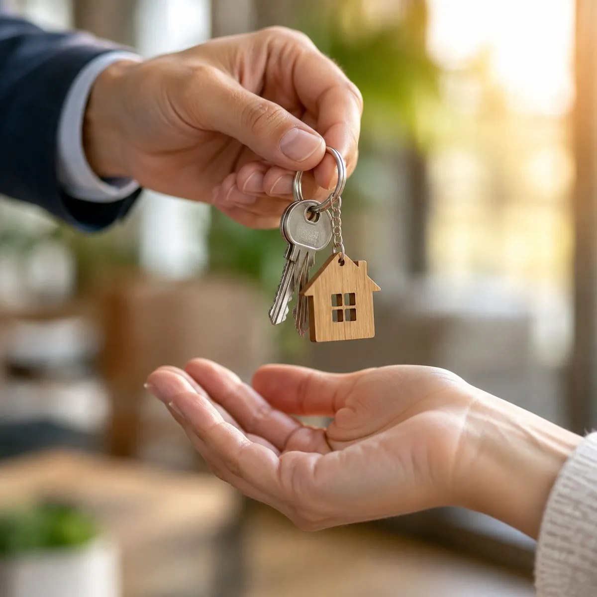 Handing over keys (AI-generated)