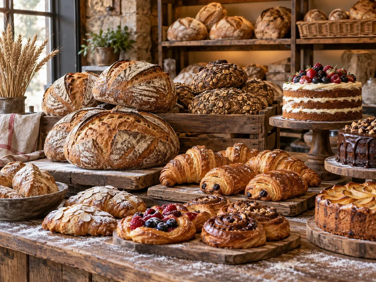 Sourdough & pastries (AI-generated)