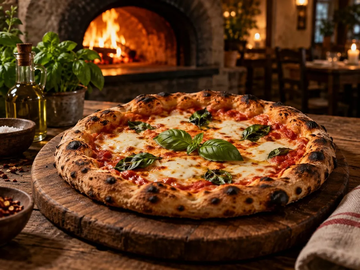 Wood-fired margherita (AI-generated)