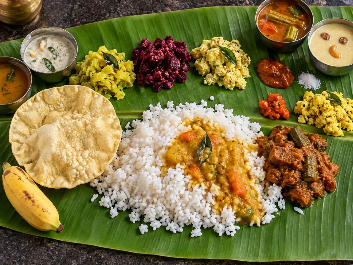 Banana-leaf meal (AI-generated)