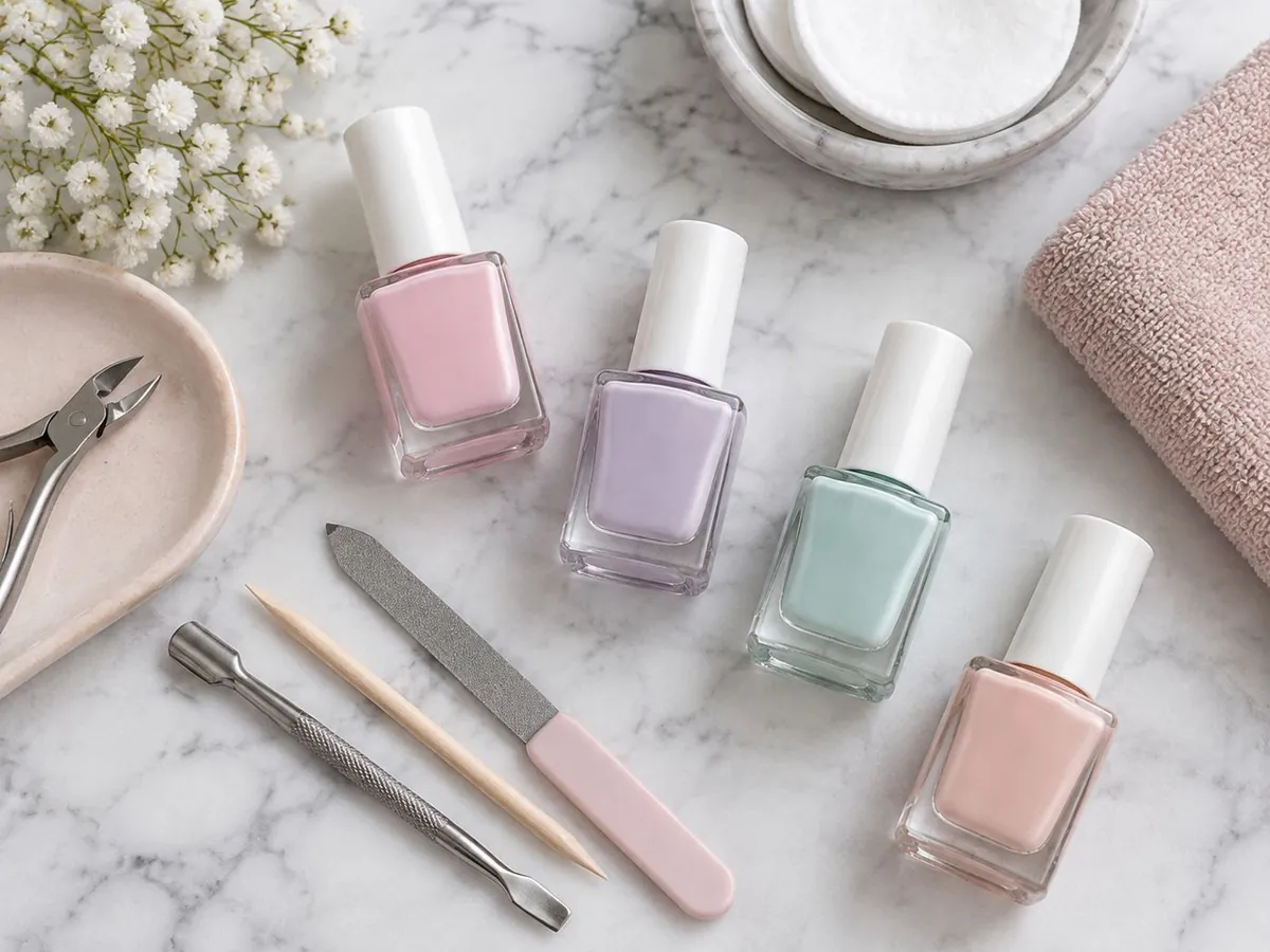 Nail polish still life (AI-generated)