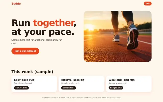 Stride Run Club preview